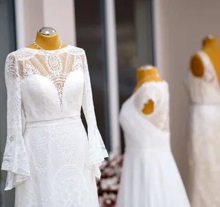 A Linien Brautkleid